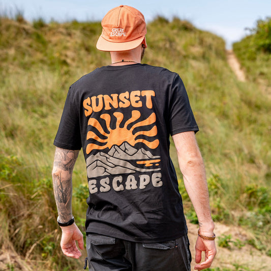 Organic SUNSET ESCAPE PUFF PRINT T-Shirt